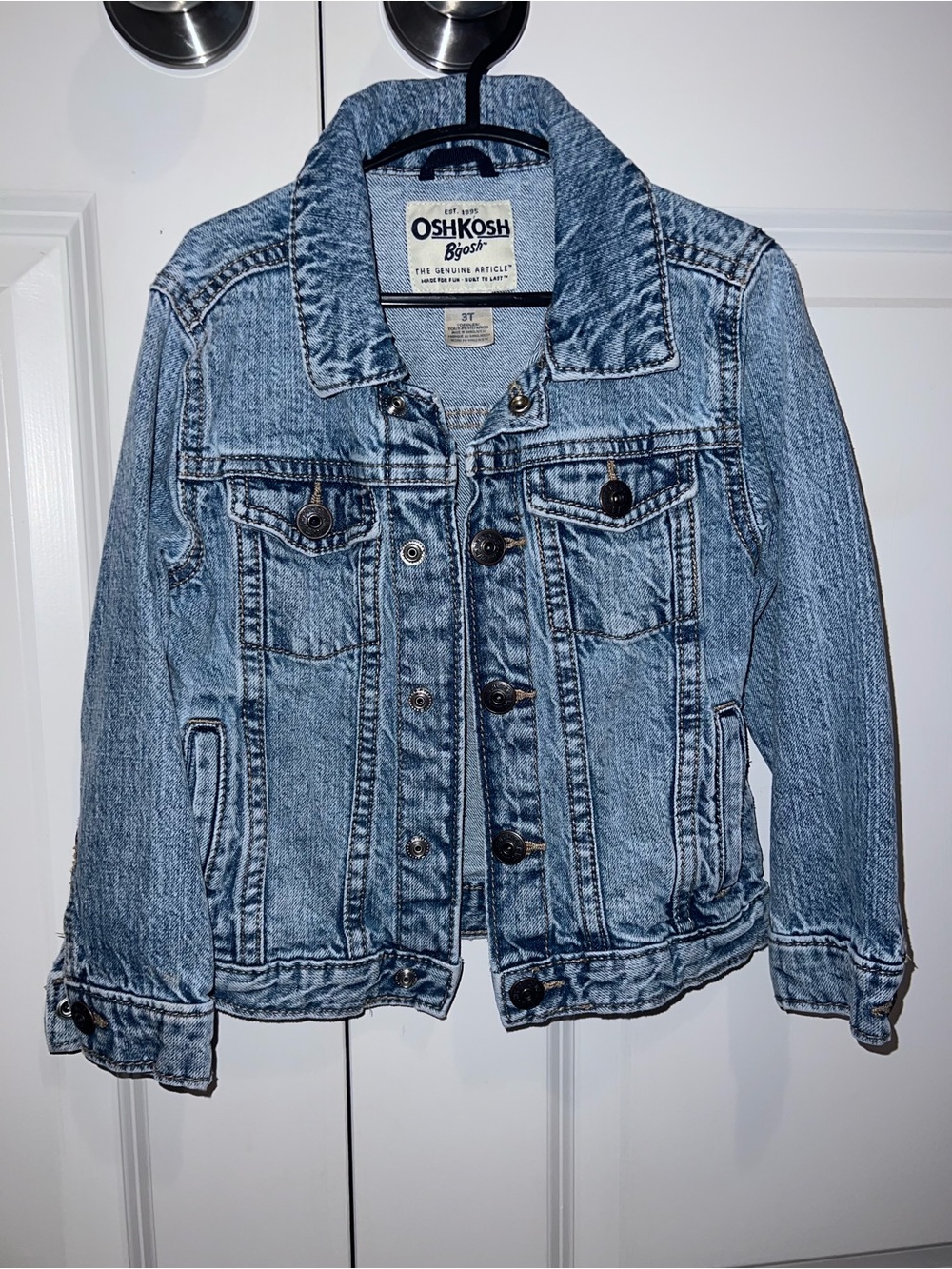 OshKosh B'gosh Light Blue Kids Denim Trucker Jacket